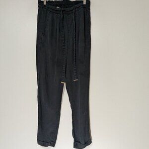 *3/$10* Dex Paperbag Waist Drawstrong Trouser Black Size XS